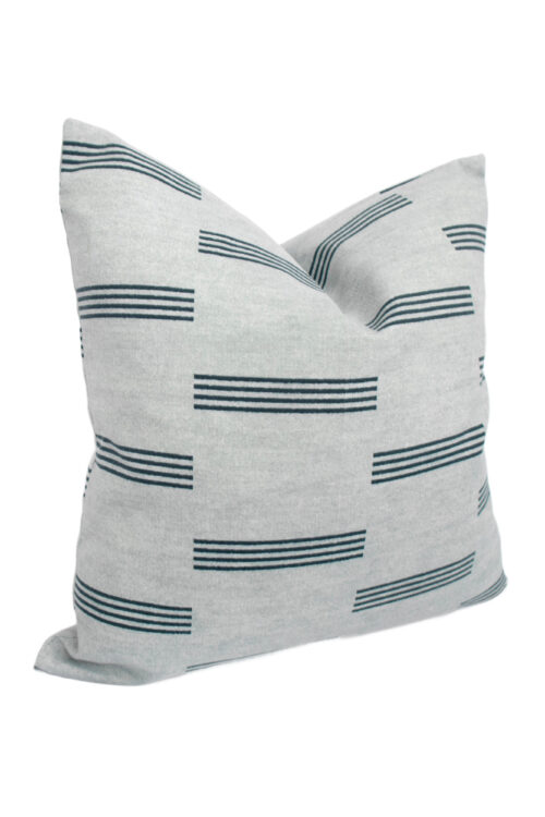 Drei Lines Denim Print Outdoor Pillow Covers | Decorative Pillow Covers – Made In Canada